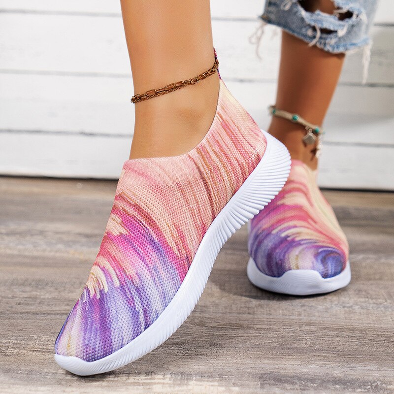 Round Toe Patchwork Shoes