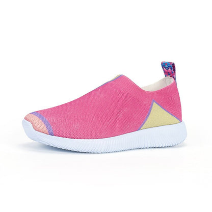 Round Toe Patchwork Shoes